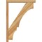 Ekena Millwork Balboa Block Rough Sawn Bracket w/ Offset Brace, Western Red Cedar, 4"W x 28"D x 40"H BKT0402X28X40BOA05RWR - alternate 4